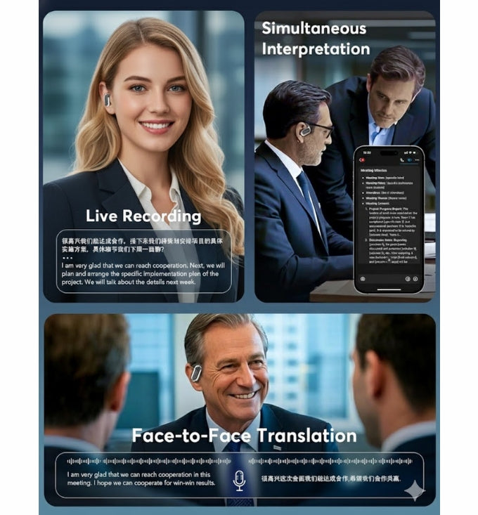 Translate EVEN accents in REAL time, NO lag. Effortlessly connect across languages anywhere. The ONLY one with LCD Full Color Smart Touch Screen.