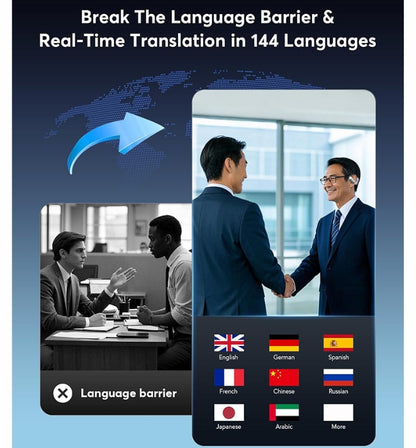 Translate EVEN accents in REAL time, NO lag. Effortlessly connect across languages anywhere. The ONLY one with LCD Full Color Smart Touch Screen.