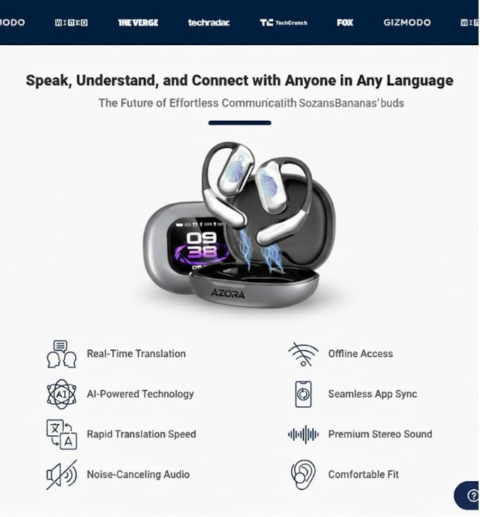 Translate EVEN accents in REAL time, NO lag. Effortlessly connect across languages anywhere. The ONLY one with LCD Full Color Smart Touch Screen.