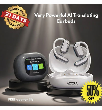 Translate EVEN accents in REAL time, NO lag. Effortlessly connect across languages anywhere. The ONLY one with LCD Full Color Smart Touch Screen.